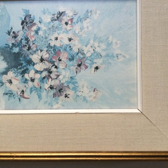 Keirstead Spring Bouquet flowers print matted framed no glass cover - Picture 8 of 10